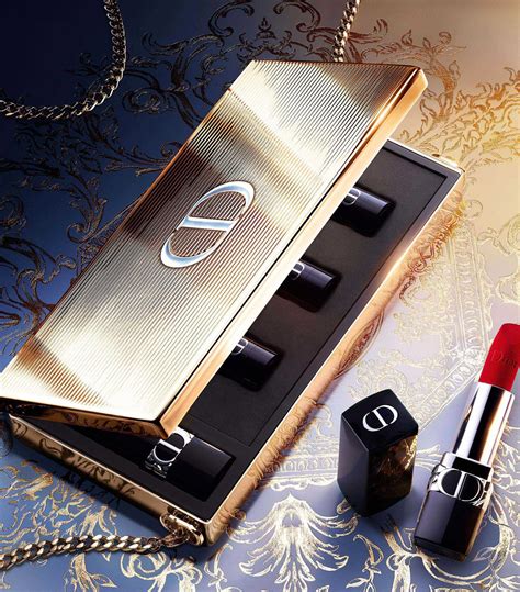 dior clutch lipstick gold|dior lipstick set with clutch.